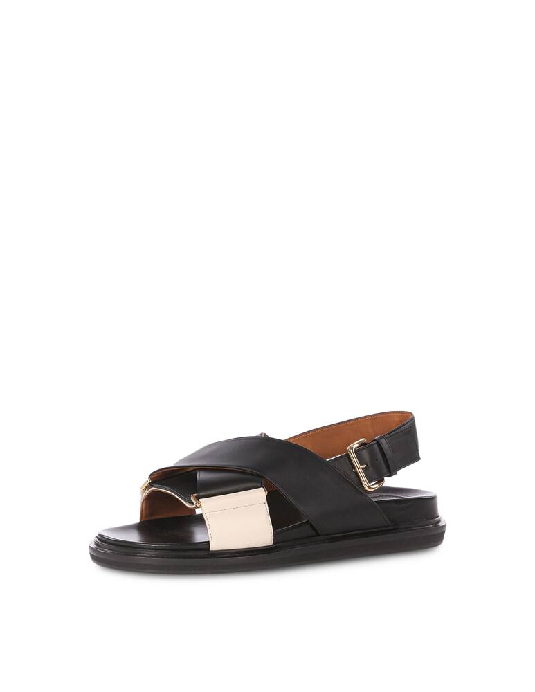 rinascente Marni Fussbett Bi-Coloured Criss-Cross sandals