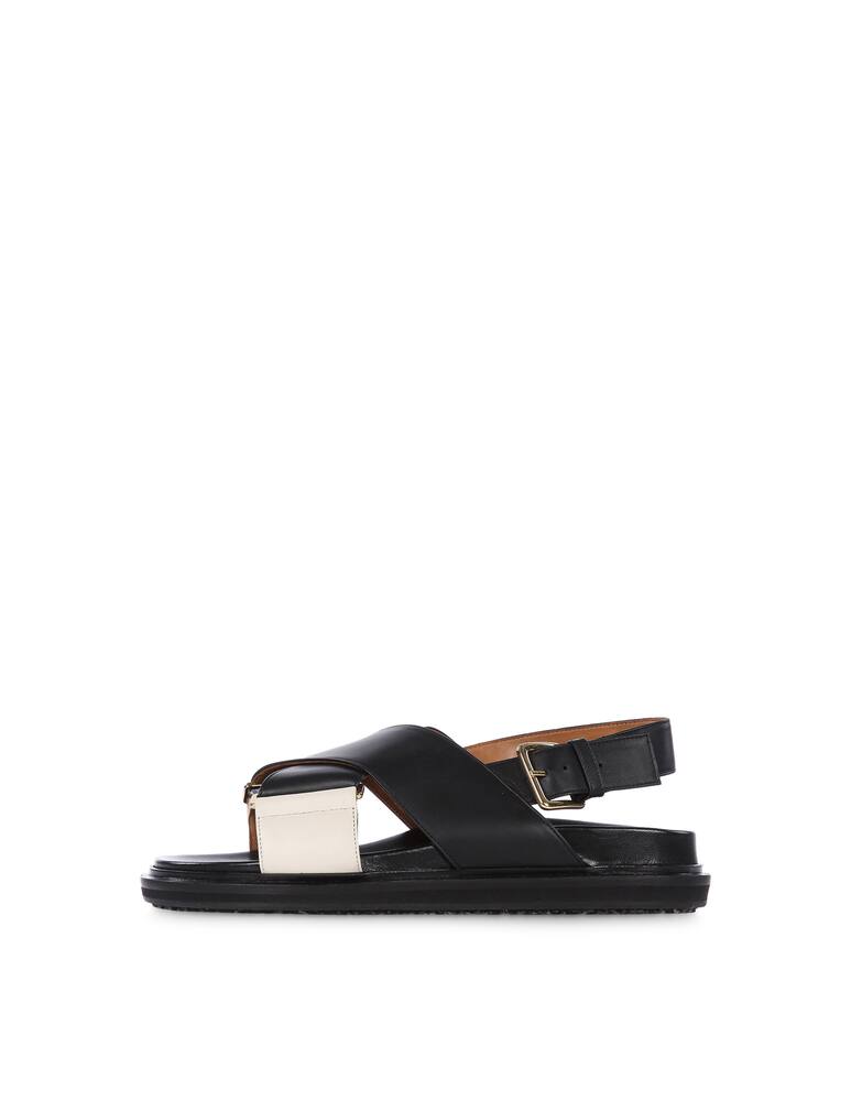 rinascente Marni Fussbett Bi-Coloured Criss-Cross sandals