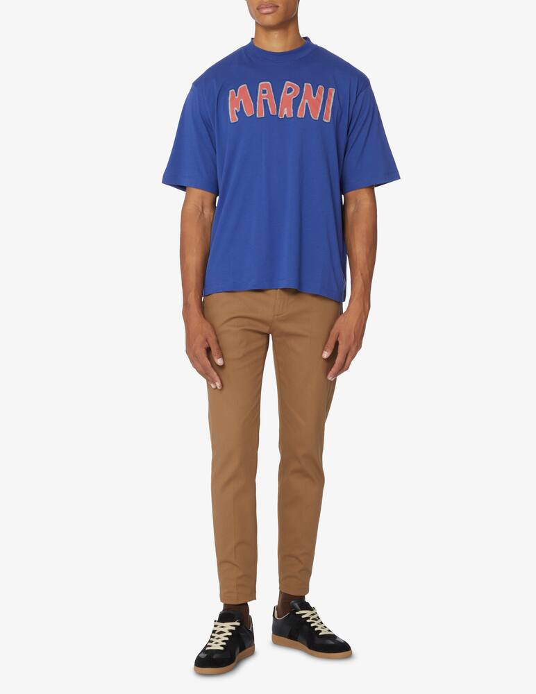 Marni Logo cutout t-shirt - Blue - picture 2 Marni Logo cutout t-shirt - Blue - picture 2