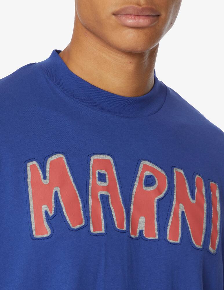 Marni Logo cutout t-shirt - Blue - picture 4 Marni Logo cutout t-shirt - Blue - picture 4