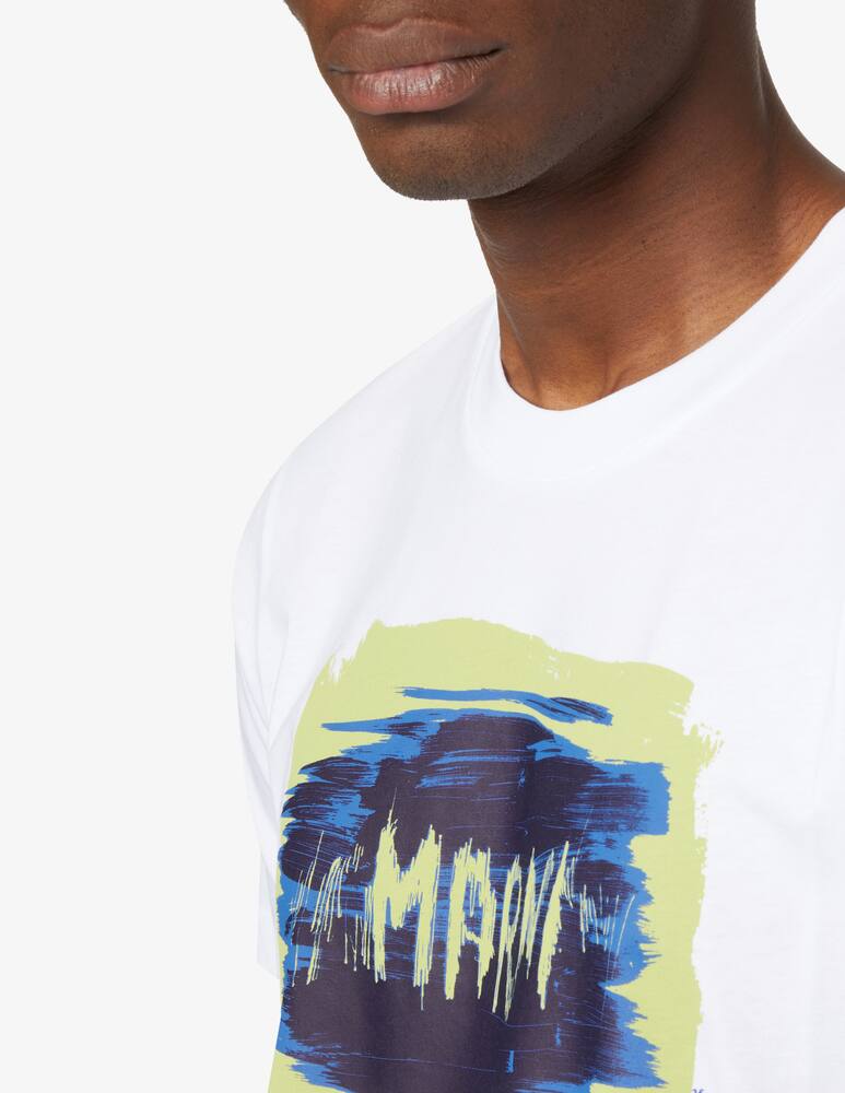 rinascente Marni Logo paint t-shirt - White