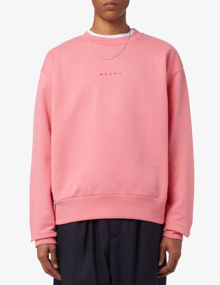 rinascente Marni Logo crewneck sweater Pink 