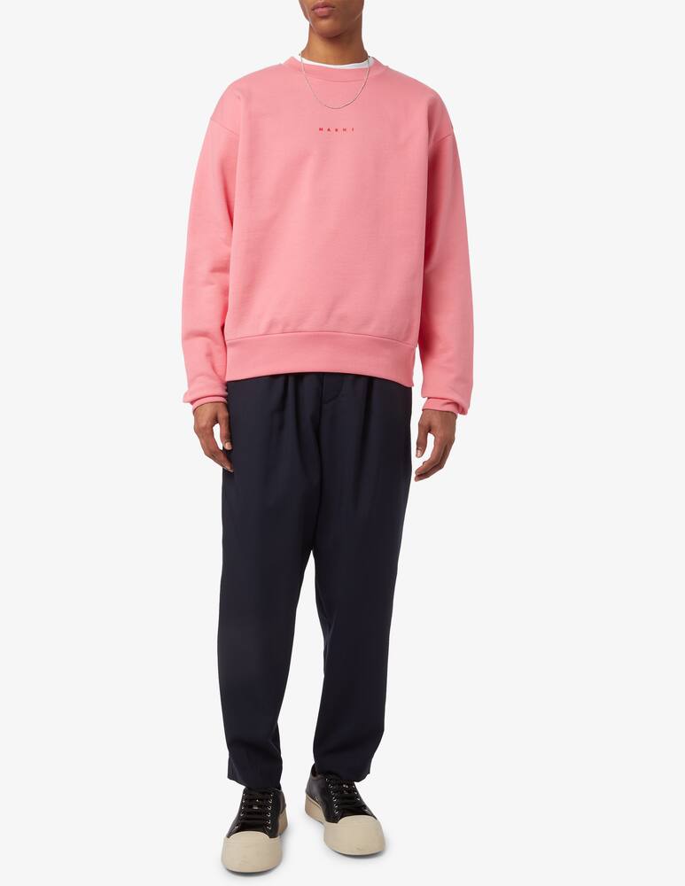 rinascente Marni Logo crewneck sweater Pink 