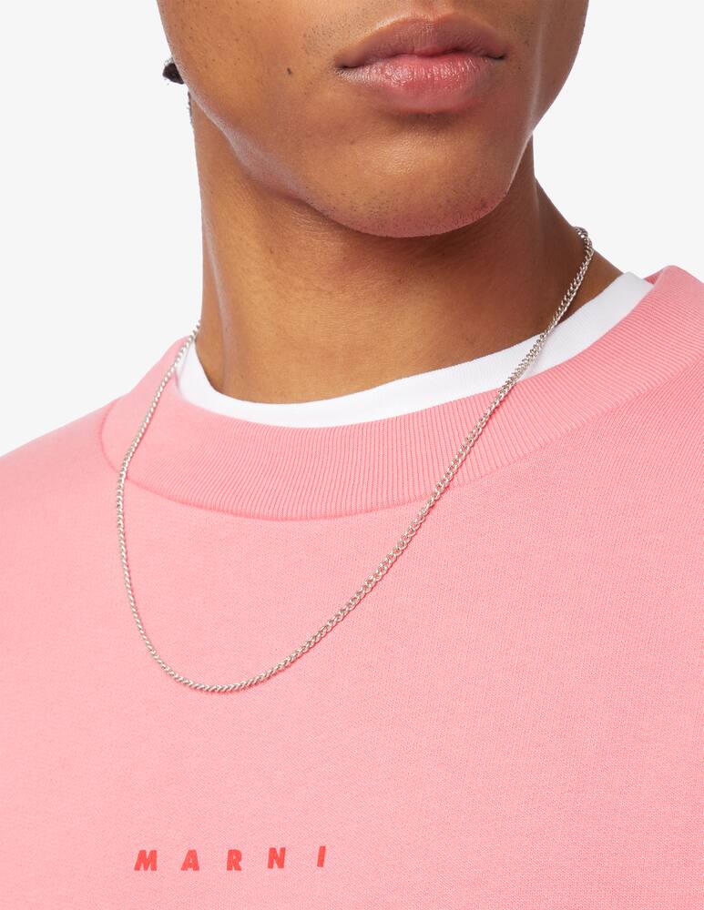 rinascente Marni Logo crewneck sweater Pink 
