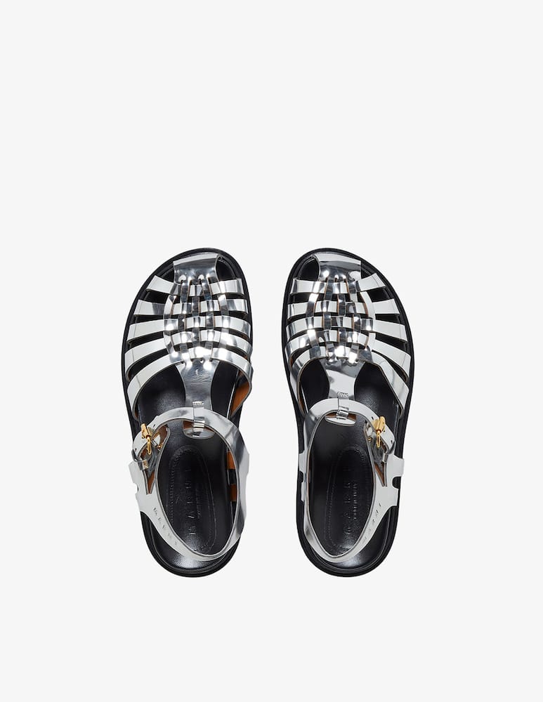 rinascente Marni Leather flat sandals