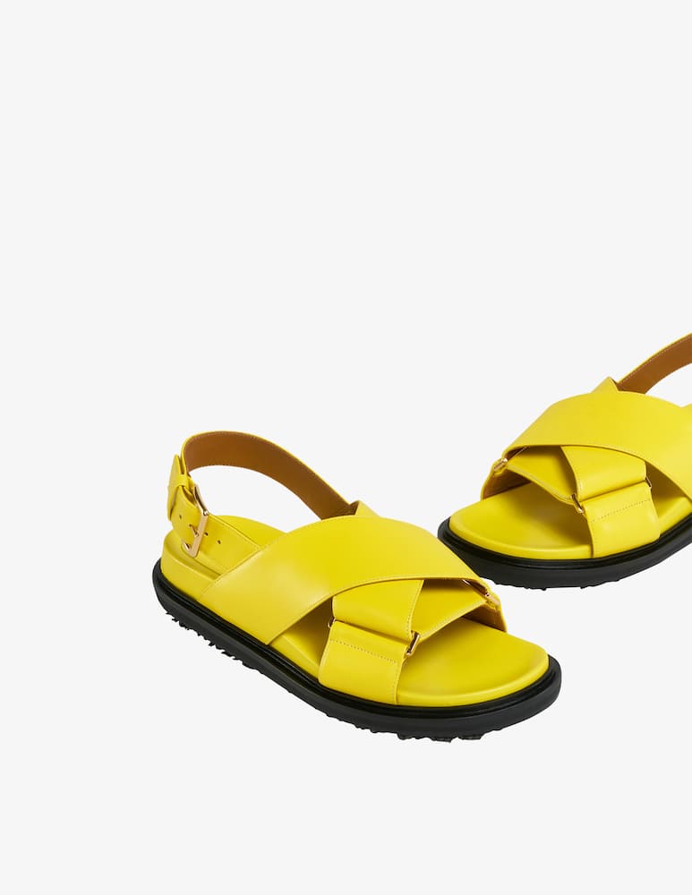 rinascente Marni Fussbett smooth calf leather sandals