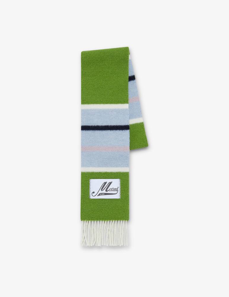 Marni Alpaca and wool scarf with stripes - picture 1 Marni Alpaca and wool scarf with stripes - picture 1