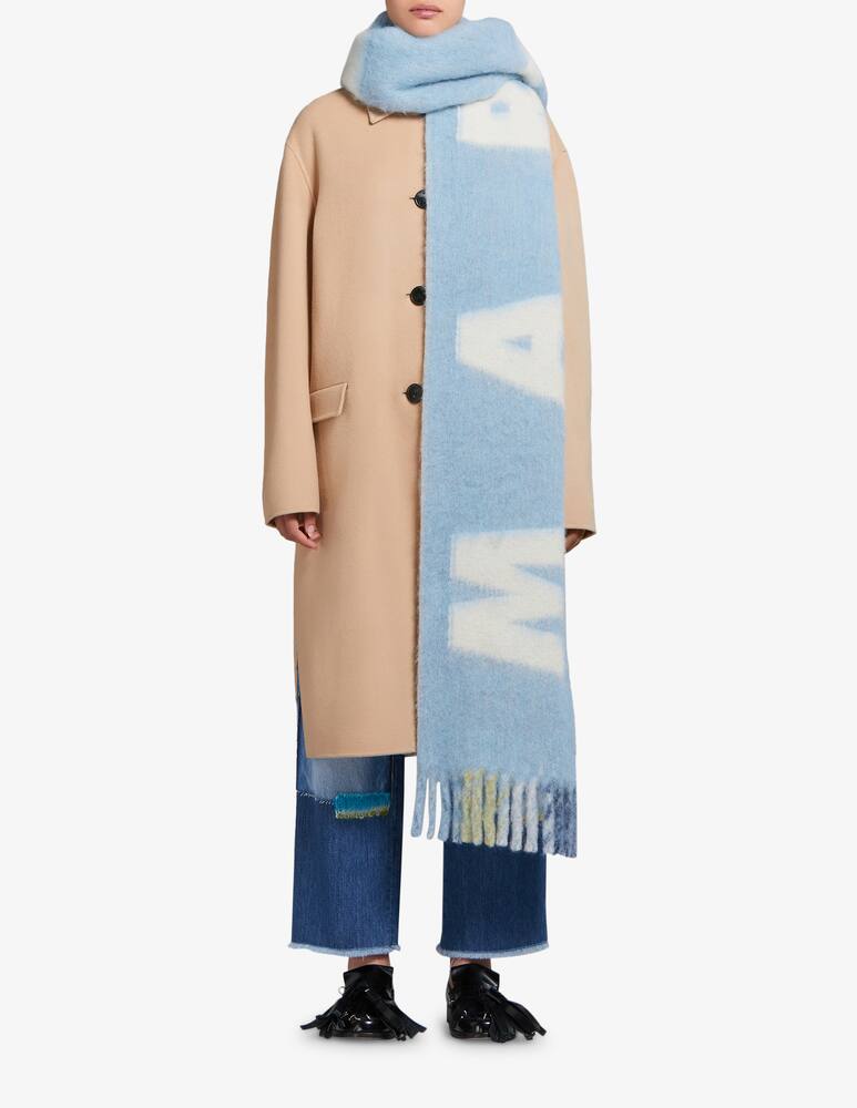 Marni Wool scarf with maxi logo - picture 2 Marni Wool scarf with maxi logo - picture 2