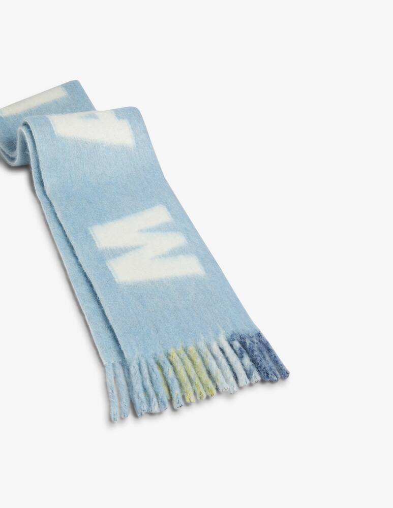 Marni Wool scarf with maxi logo - picture 3 Marni Wool scarf with maxi logo - picture 3