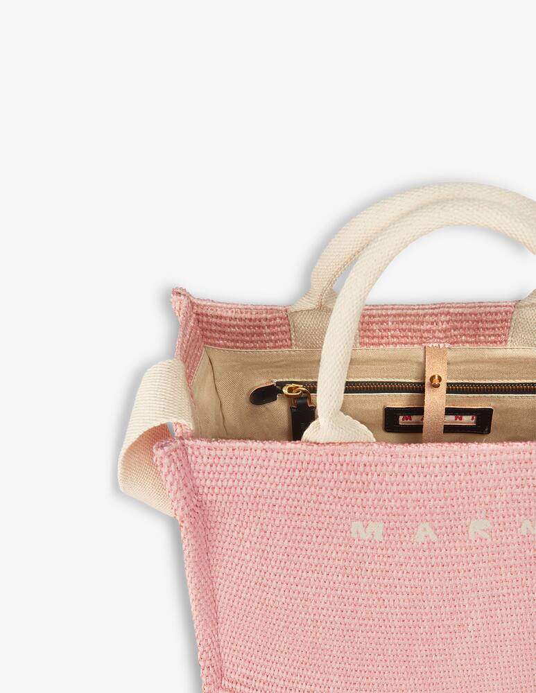 rinascente Marni Tote bag piccola in tessuto effetto rafia