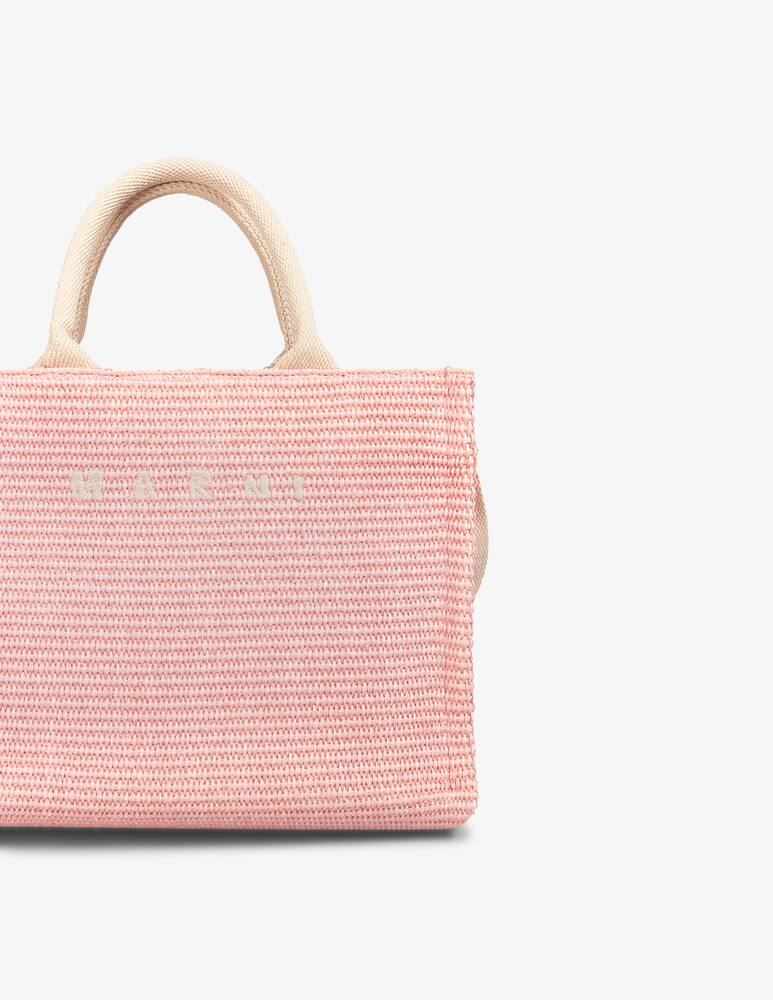 rinascente Marni Tote bag piccola in tessuto effetto rafia