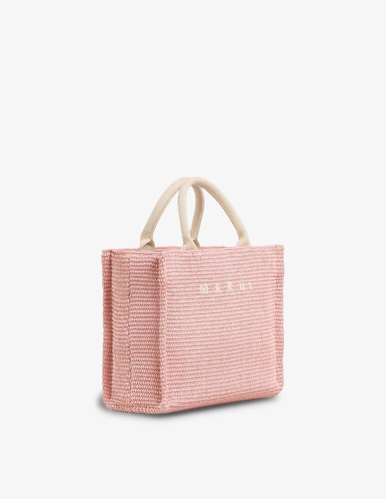 rinascente Marni Tote bag piccola in tessuto effetto rafia
