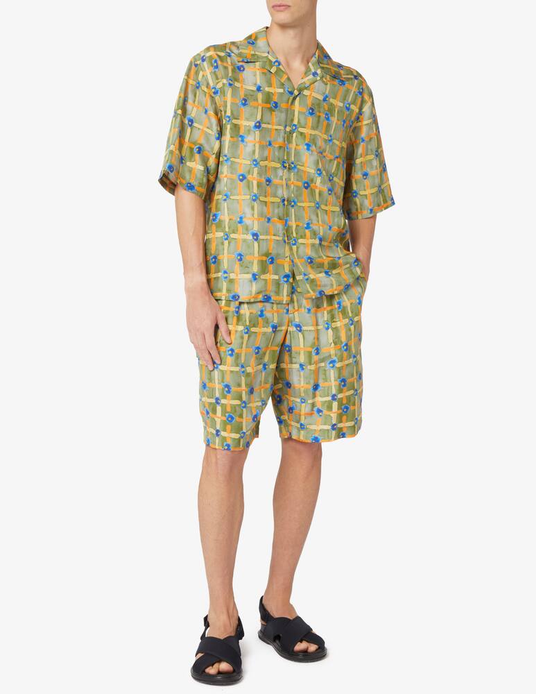 rinascente Marni Short sleeve shirt habotai cuban collar boxy fit