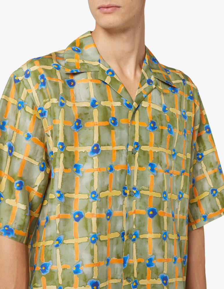 rinascente Marni Short sleeve shirt habotai cuban collar boxy fit