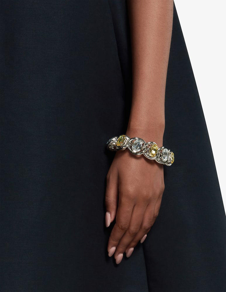 rinascente Marni Thick chain bracelet with rhinestones