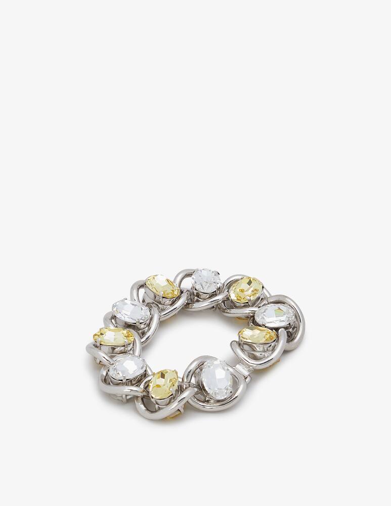 rinascente Marni Thick chain bracelet with rhinestones
