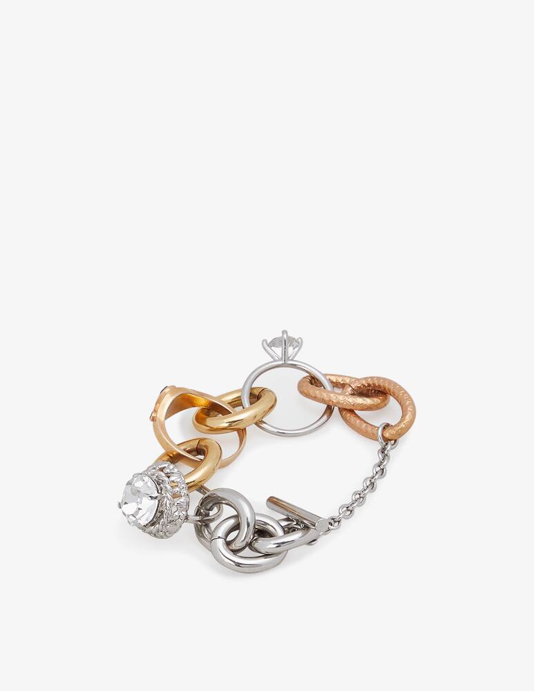 rinascente Marni Thick chain bracelet with rhinestones