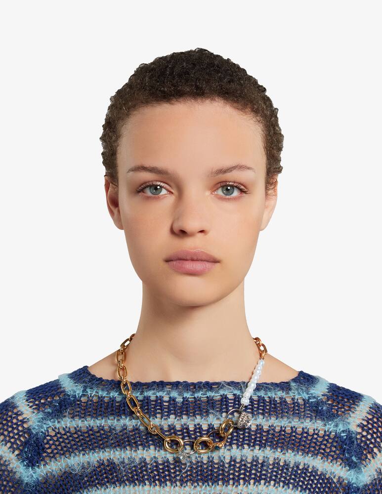 rinascente Marni Collana con catena con perle