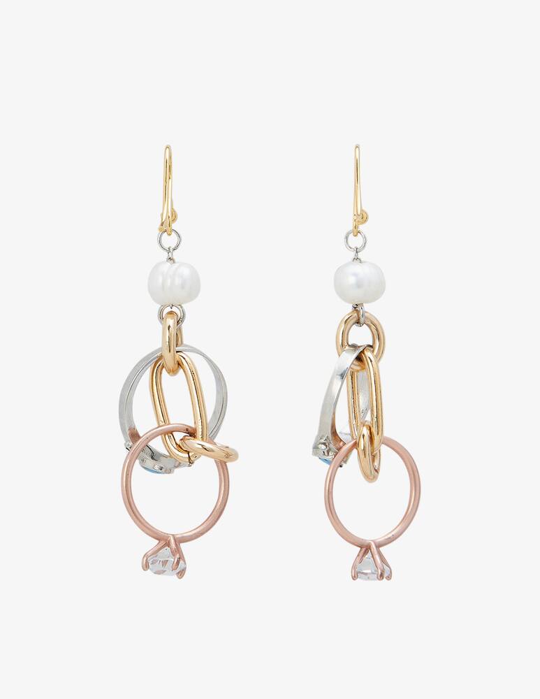 rinascente Marni Orecchini pendenti con catene e anelli gioiello