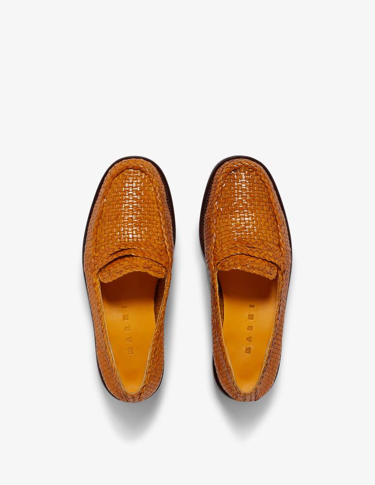 rinascente Marni Mocassino bambi in pelle con maxi nappine