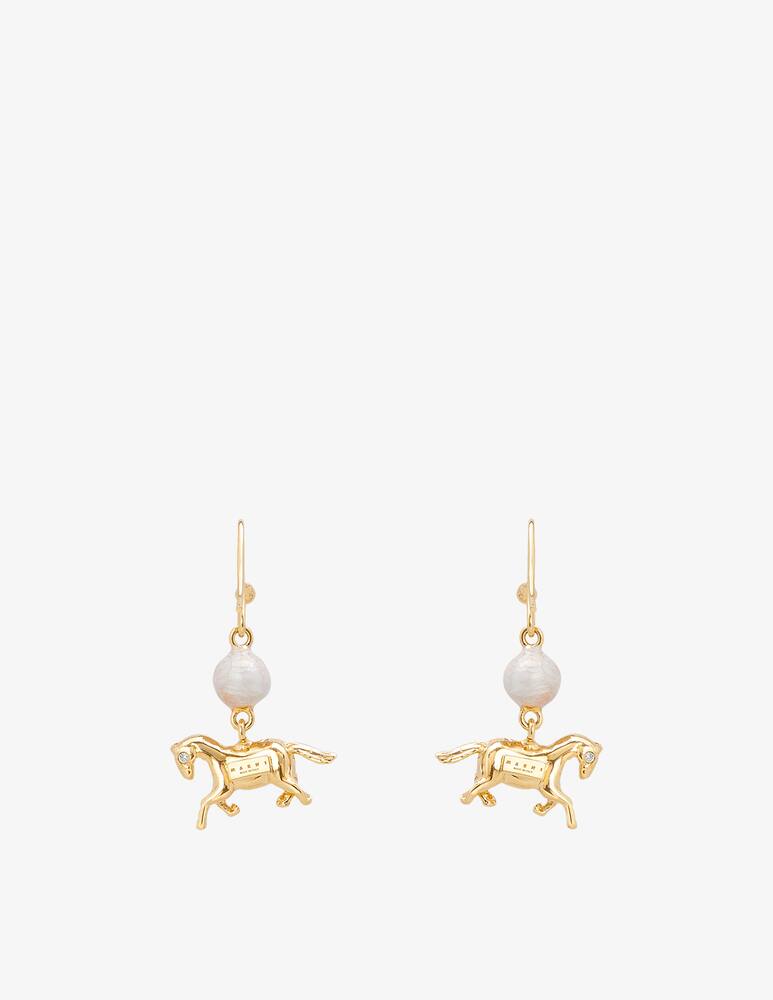 rinascente Marni Earrings with horse-shaped pendants