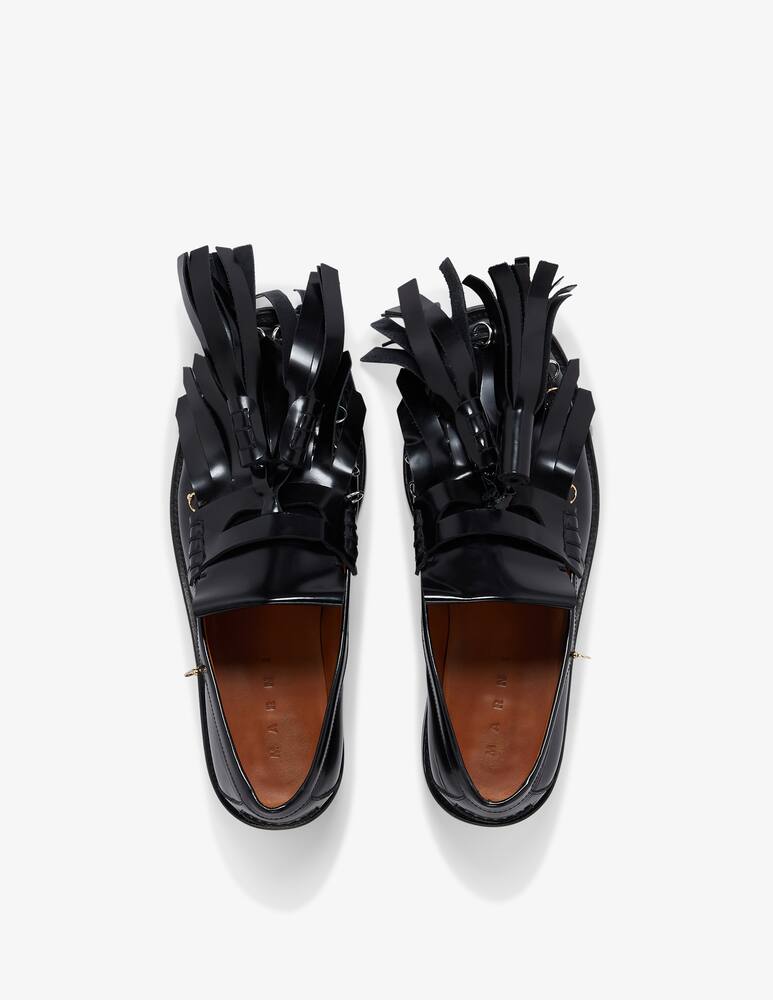 rinascente Marni Bambi leather moccasin with maxi tassels