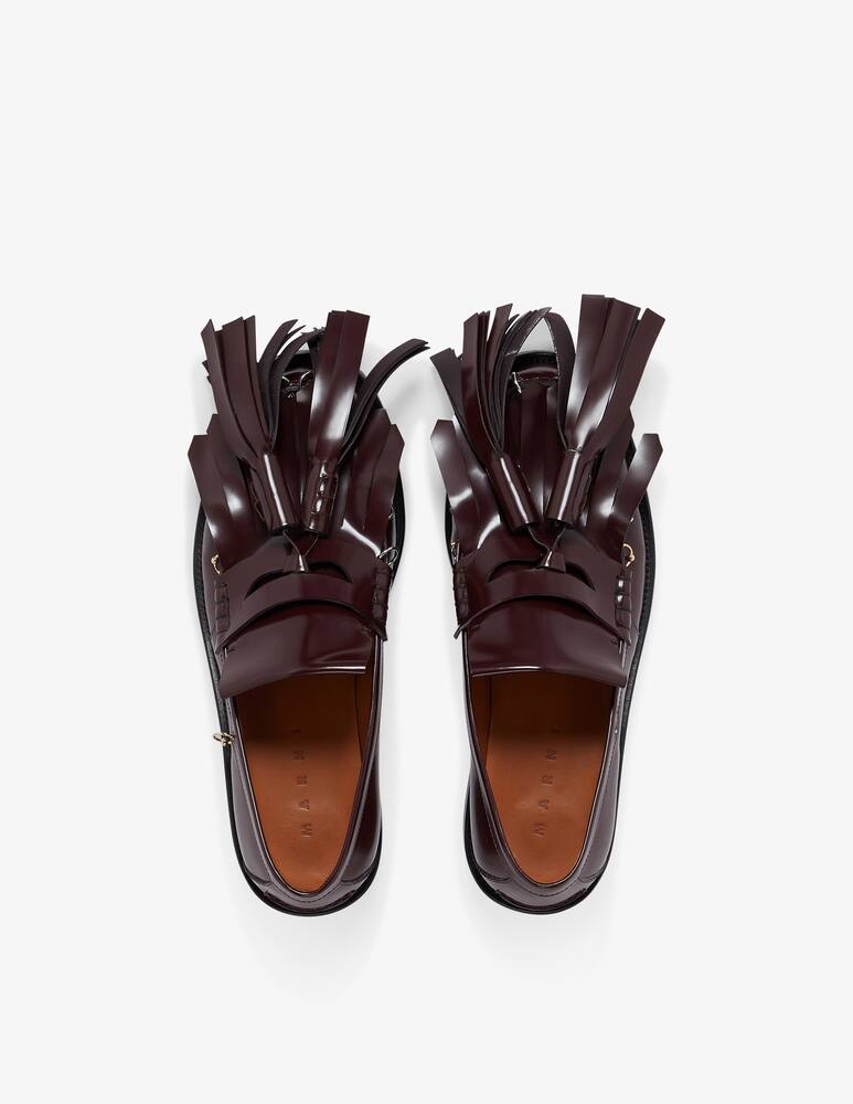 rinascente Marni Mocassino bambi in pelle con maxi nappine