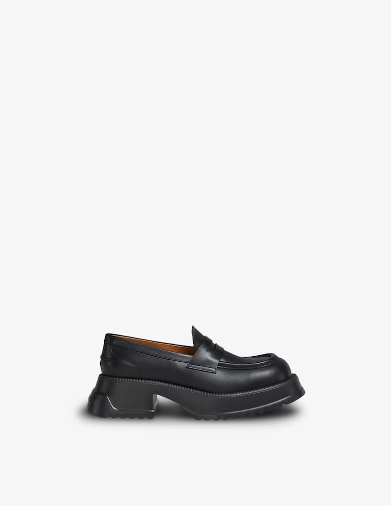 Marni Mocassino in pelle con plateau - immagine 1