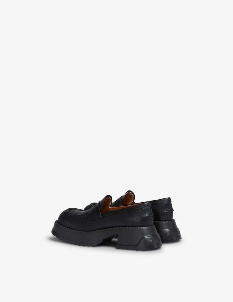 Marni Mocassino in pelle con plateau - immagine 4