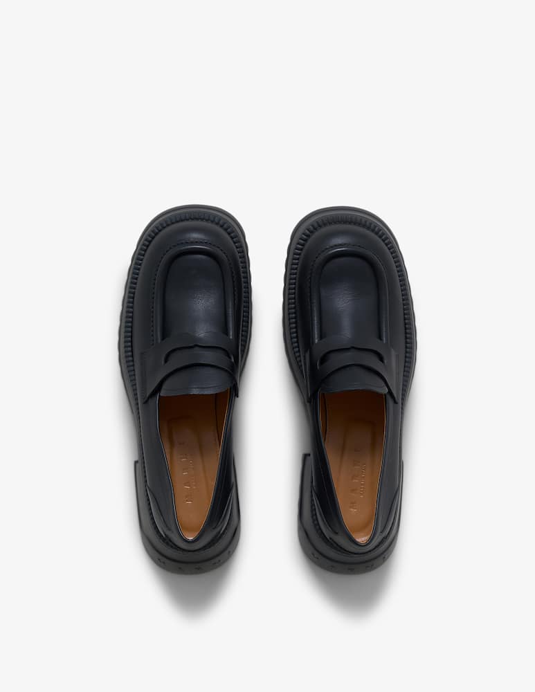 Marni Mocassino in pelle con plateau - immagine 5