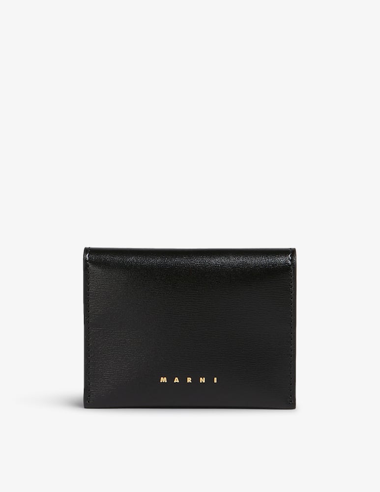 Marni Portafoglio prisma tri-fold in pelle - immagine 1 Marni Portafoglio prisma tri-fold in pelle - immagine 1