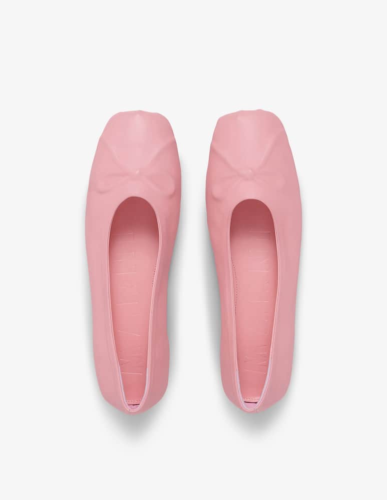Marni Ballerine little bow in nappa - immagine 5