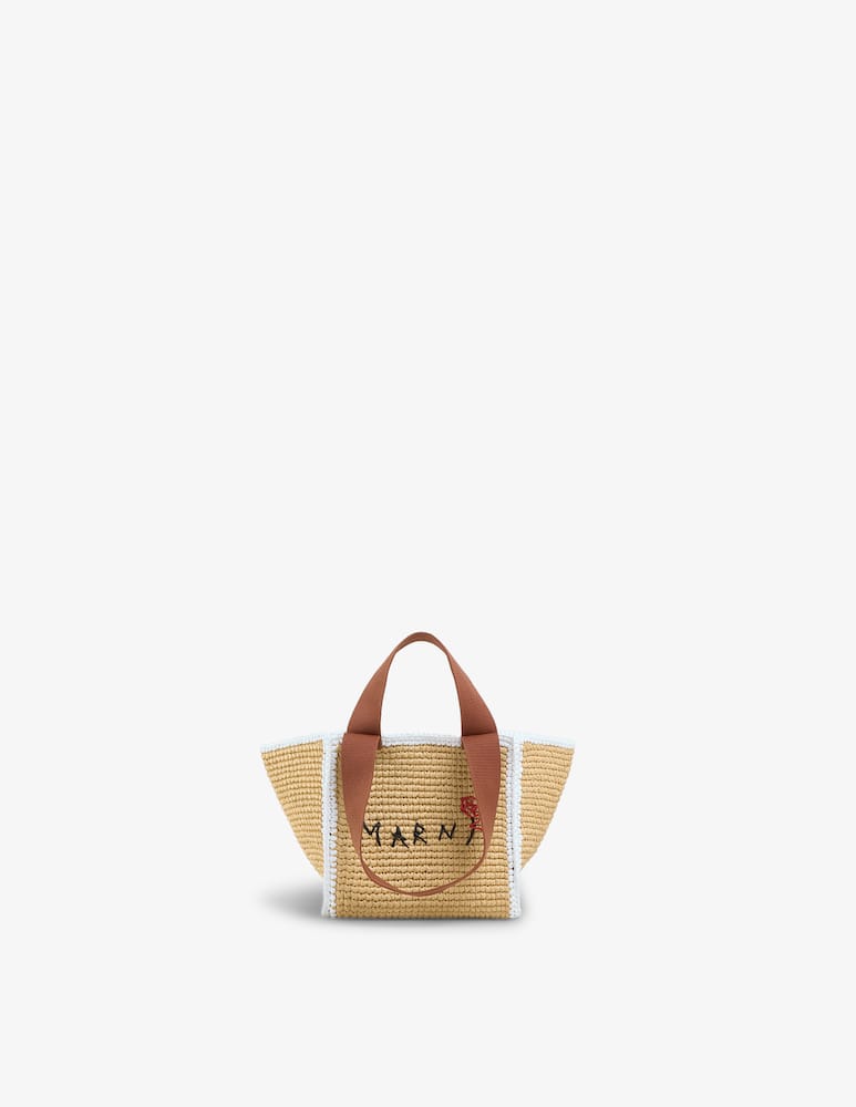 Marni Sillo borsa shopper in maglia macramé effetto rafia - immagine 1 Marni Sillo borsa shopper in maglia macramé effetto rafia - immagine 1