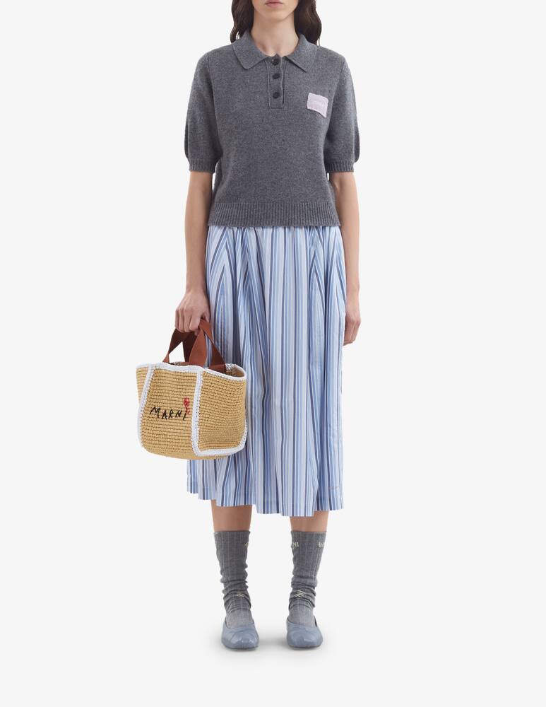 rinascente Marni Sillo borsa shopper in maglia macramé effetto rafia