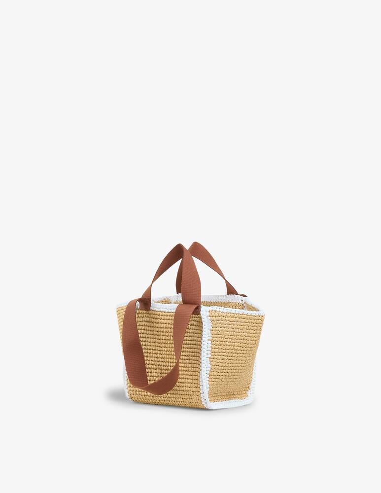 rinascente Marni Sillo borsa shopper in maglia macramé effetto rafia