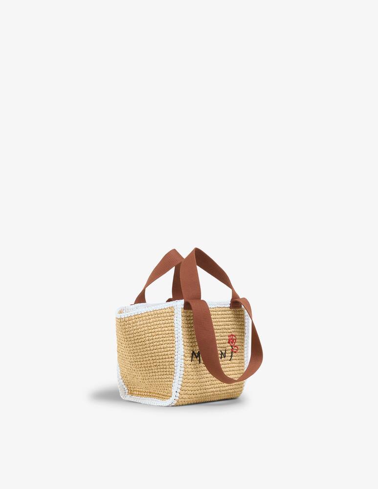 rinascente Marni Sillo borsa shopper in maglia macramé effetto rafia