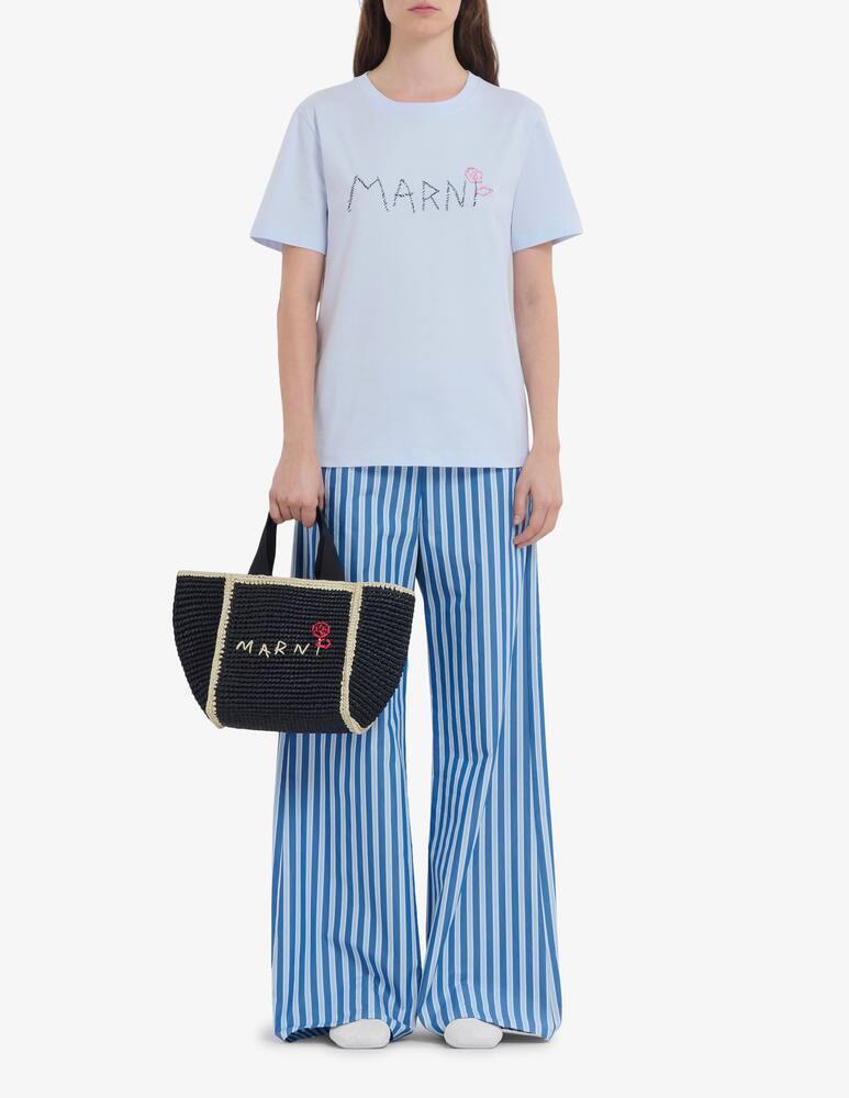 rinascente Marni Sillo borsa shopper in maglia macramé effetto rafia