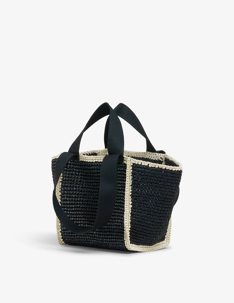 rinascente Marni Sillo borsa shopper in maglia macramé effetto rafia