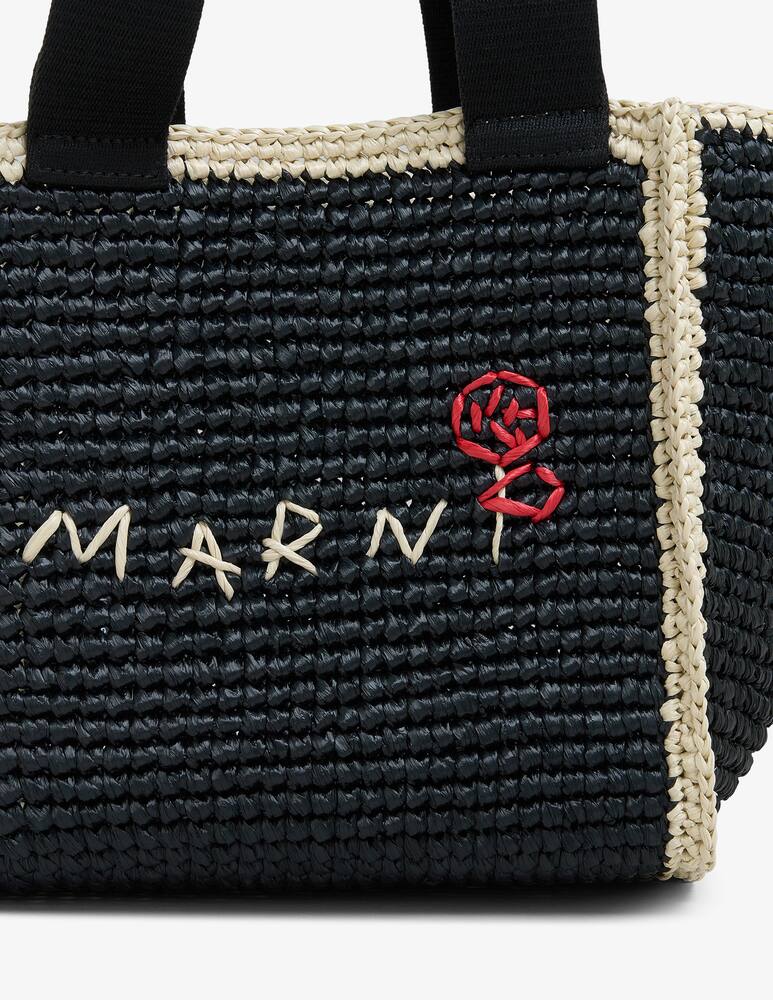 rinascente Marni Sillo borsa shopper in maglia macramé effetto rafia