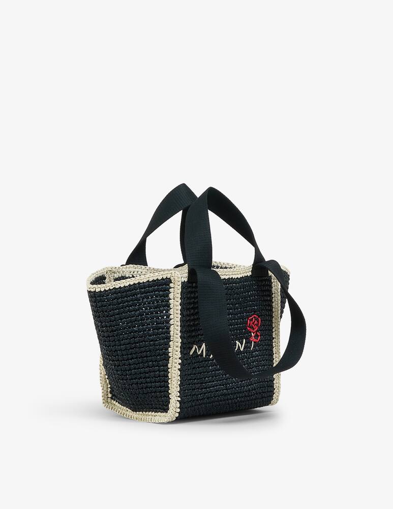 rinascente Marni Sillo borsa shopper in maglia macramé effetto rafia