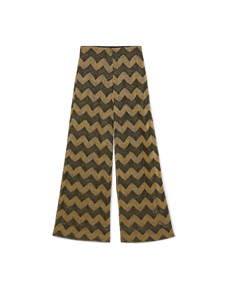 rinascente M Missoni Pantaloni palazzo bicolor fantasia geometrica