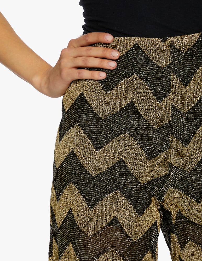 rinascente M Missoni Pantaloni palazzo bicolor fantasia geometrica