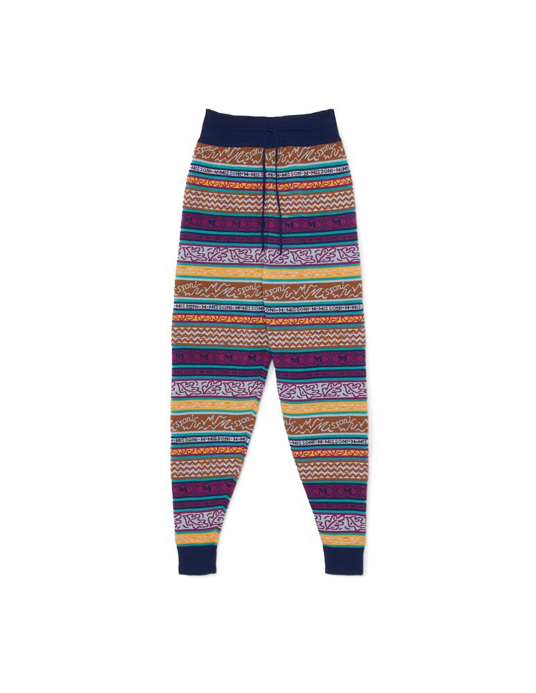 rinascente M Missoni Multicolor mixed cotton jogger pants