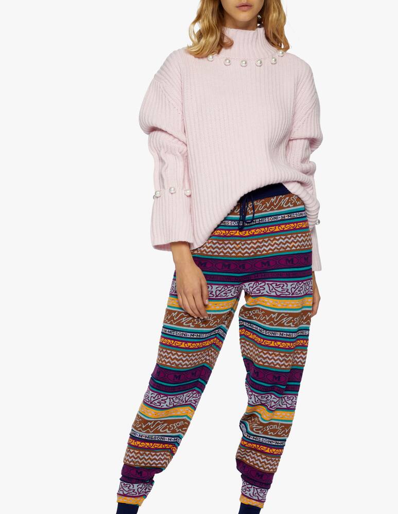 rinascente M Missoni Multicolor mixed cotton jogger pants