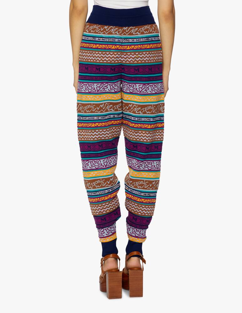 rinascente M Missoni Multicolor mixed cotton jogger pants