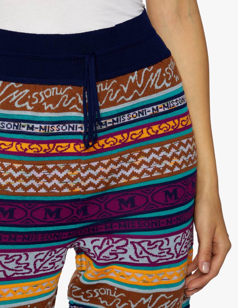 rinascente M Missoni Multicolor mixed cotton jogger pants