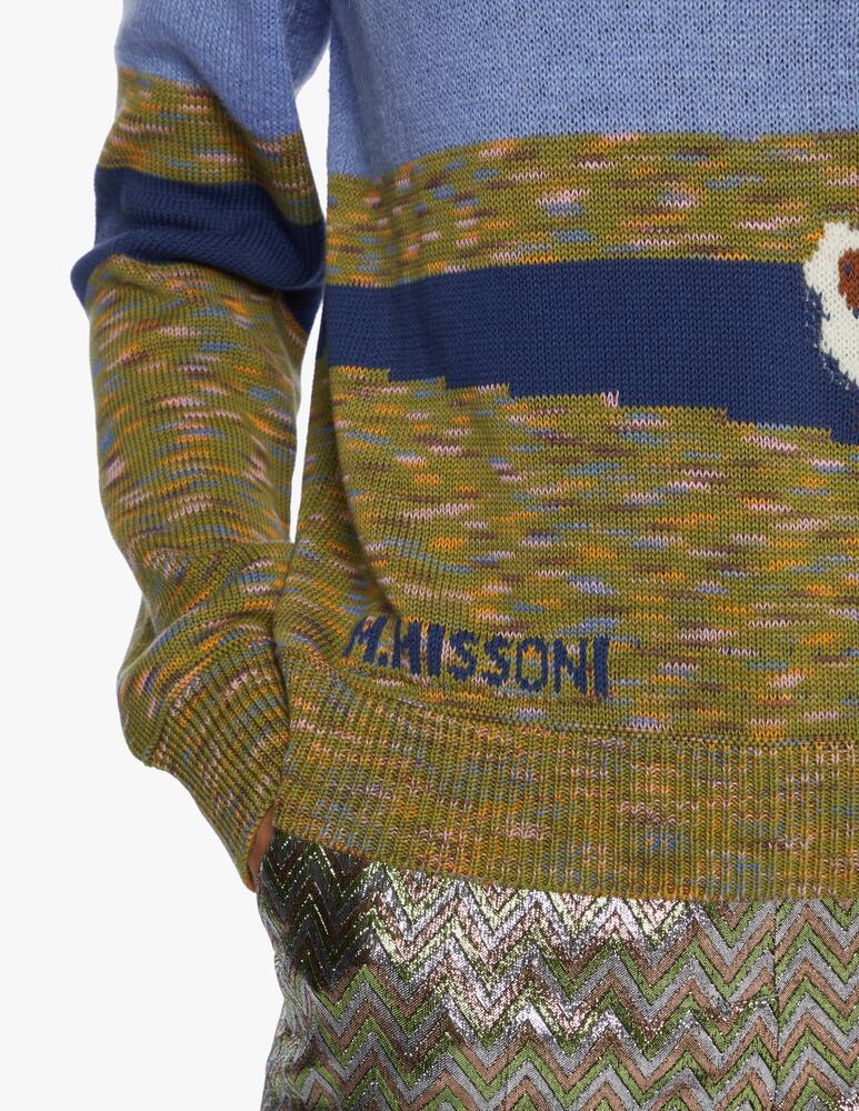 rinascente M Missoni Printed round neck sweater