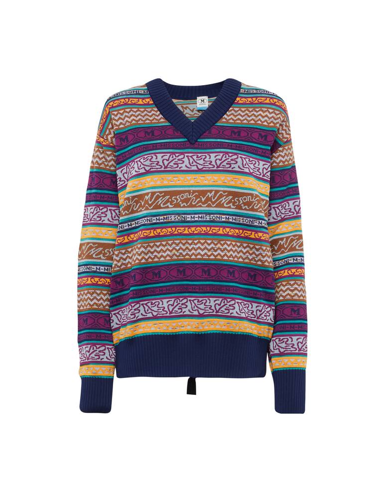 rinascente M Missoni Maglione multicolor in misto lana e cotone