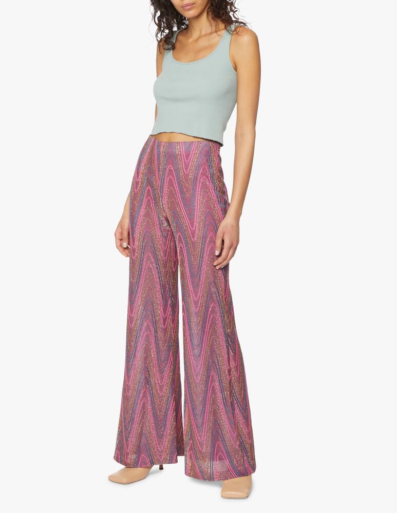 rinascente M Missoni Lurex flare trousers