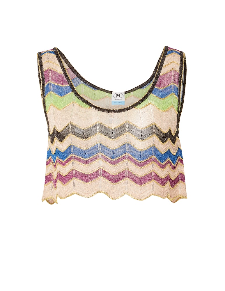 rinascente M Missoni Top crop in lurex